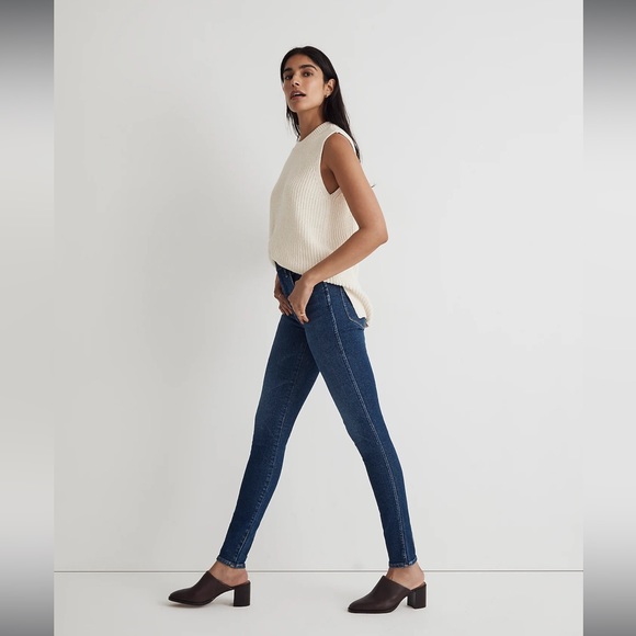 Madewell 10” high rise skinny stretch blue jeans - Picture 5 of 13